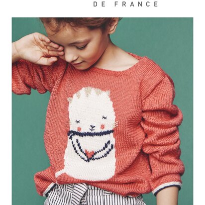 Girl Sweater in Bergere de France Calinou - M1165 - Downloadable PDF