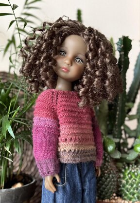 Pullover Berry Mood for Ruby Red Doll