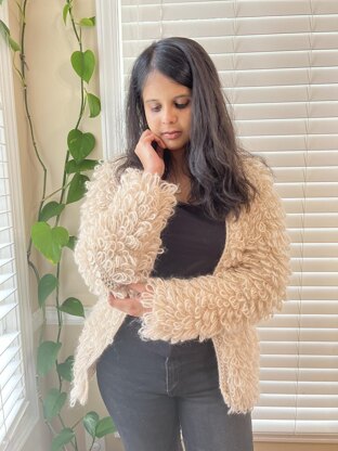 Reversible Loops Crochet Cardigan