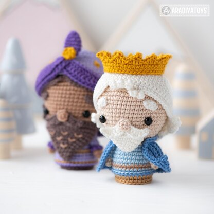 Crochet Nativity Set Pattern Three Wise Men, Donkey Christmas Mini Amigurumi Three Kings Nativity Scene DIY by AradiyaToys (Olka Novytska)