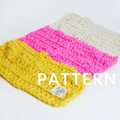 Multicolored Crochet Baby Blanket in Loopy Mango Merino No. 5 - Downloadable PDF