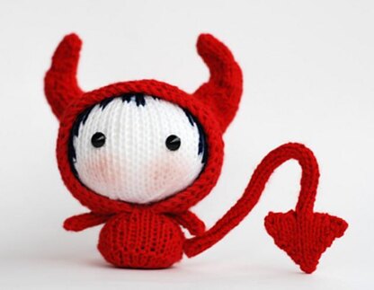 Red Devil Doll. Toy from the Tanoshi series.