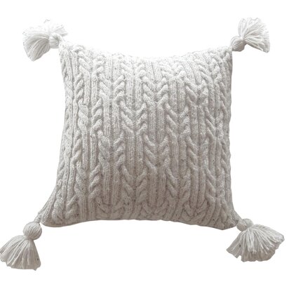 Aran Trellis Cable Cushion