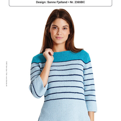 Striped Jumper in BC Garn Allino - 2365BC - Downloadable PDF