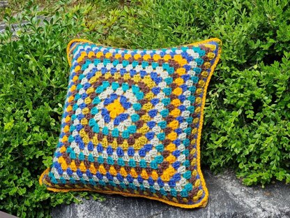 Blue Mood Granny Cushion