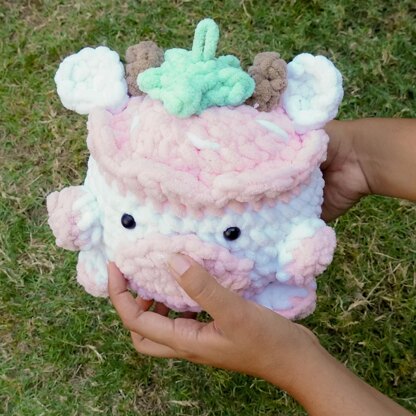 Strawberry cow crochet PATTERN amigurumi stuffed animal