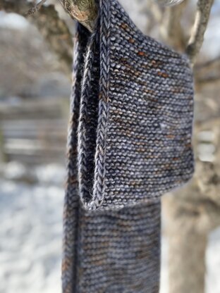 Men's chunky merino scarf