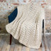 Fairview Blanket - Knitting Pattern for Home in Tahki Yarns Highland Roving 