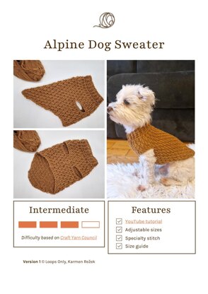 Alpine Dog Sweater