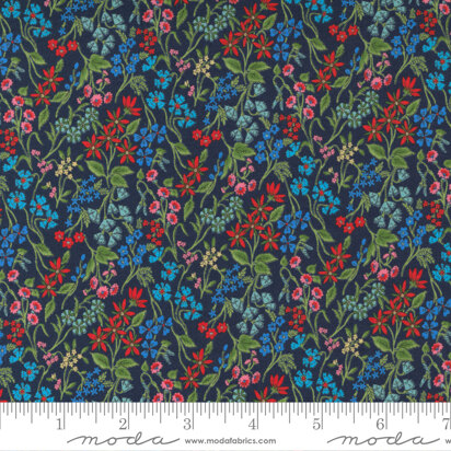 Moda Fabrics Wildflowers  - Blue - 33624-19