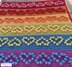 Rainbow Bobble Heart Blanket pattern by Melu Crochet