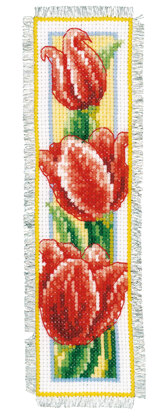 Vervaco Bookmark Kit Flowers Set Of 2 Cross Stitch Kit