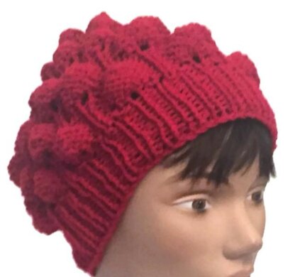 Strawberry stitch hat