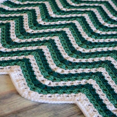 Sea Breeze Chevron Afghan