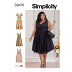 Simplicity Damenkleid S9476 - Schnittmuster, Größe 18W-20W-22W-24W