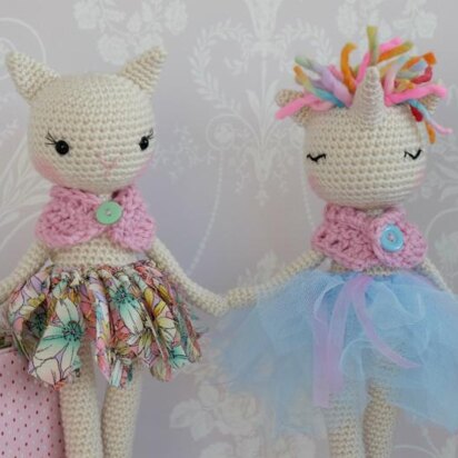 Bella the ballerina unicorn/cat 2 in 1 Pattern