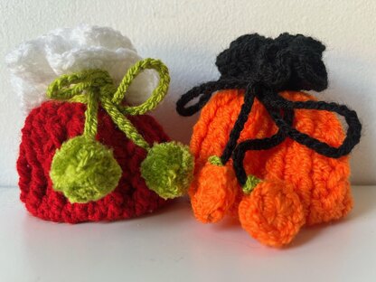 Crochet Drawstring Pouch Gift Bags