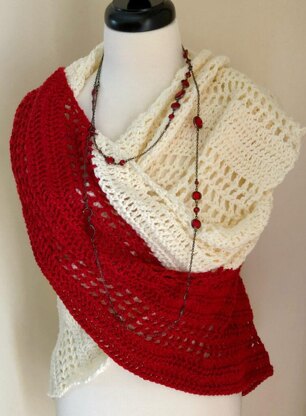 Holiday Celebration Crochet Poncho Wrap Pattern