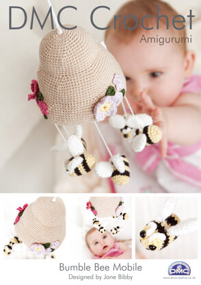 Bumble Bee Baby Mobile in DMC Petra Crochet Cotton Perle No. 3 - 14897L/2