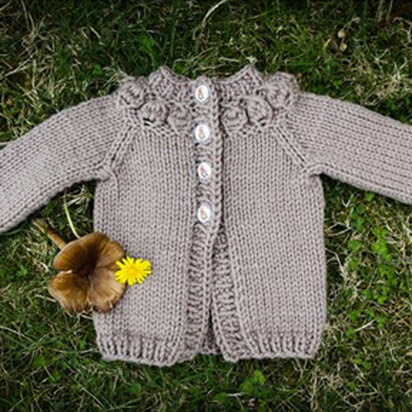 Valley Yarns 602 Cremini Baby Cardigan