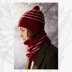 "Gwendolyn Hat & Cowl" - Hat Knitting Pattern For Women in Willow and Lark Ramble