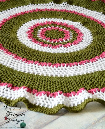 Summer Trellis Round Afghan