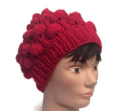 Strawberry stitch hat