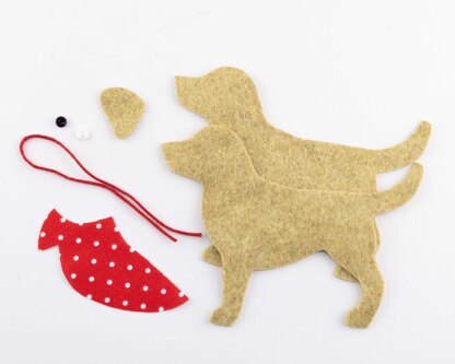 Labrador Felt Ornament