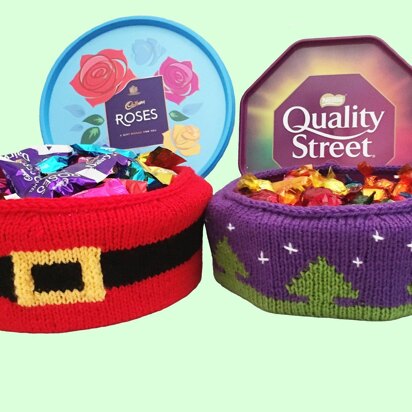 Christmas chocolate tub covers 2