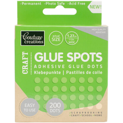 Artdeco Creations Couture Creations Craft Glue Spots 200/Pkg - .5"