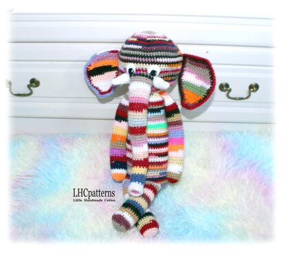 Scrap Yarn Elephant Crochet Pattern