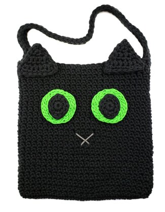 Black Cat Halloween Trick-or-Treat Bag