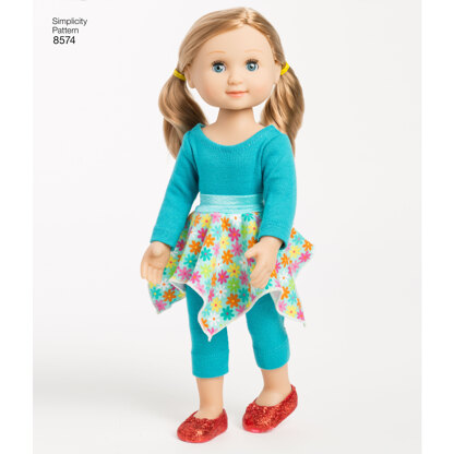 Simplicity 8574 14in Doll Clothes - Paper Pattern, Size OS (ONE SIZE)