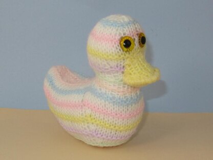 Candy Stripe Baby Duck Toy