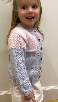 Girls Colour Block Cardigan