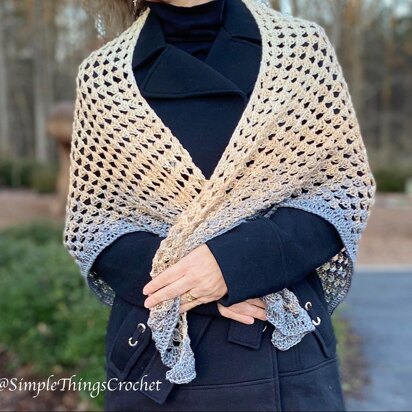 Softly Sweetly Triangle Shawl