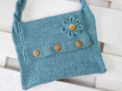 Knitting Pattern Seamless Knit Bag Pattern – One Piece Shoulder Bag Knitting Pattern