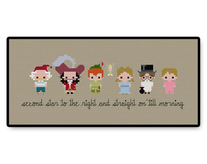 Peter Pan Bite Size - PDF Cross Stitch Pattern