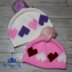 Topsy Turvy Hearts Beanie