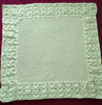 BLUEBELL IN ARAN  Baby Blanket