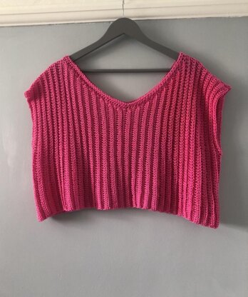 Ribbed Crochet Crop Top