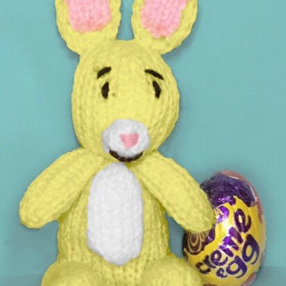Rabbit (Winnie the Pooh) Creme Egg Choc Cover - knitting pattern