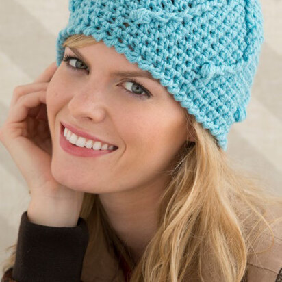 Mermaid Tails Hat in Red Heart With Love Solids - LW4636 - Downloadable PDF