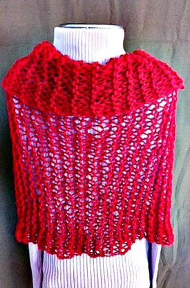 YT Red Beginner Shawl