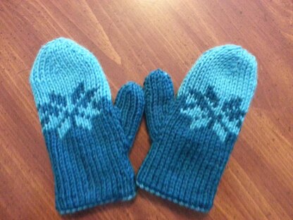 Double Knit Child's Fair Isle Mittens