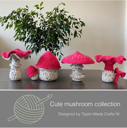 Cute mushroom collection