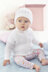 Babies Cardigan & Hat in King Cole Big Value Baby 3 Ply in King Cole - 5584 - Leaflet