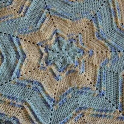 Textured Star Baby Afghan