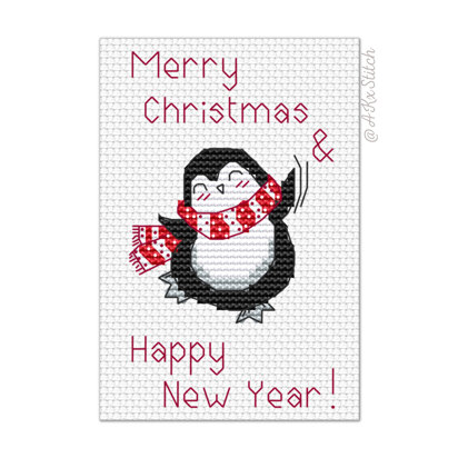 Penguin cross pattern, Kids cross stich, PDF Pattern /56/