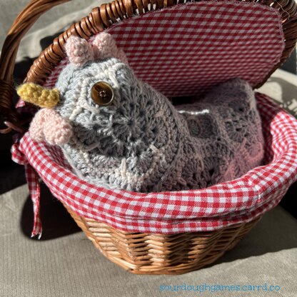 African Flower Granny Square Hen